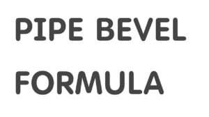 pipe bevel formula
