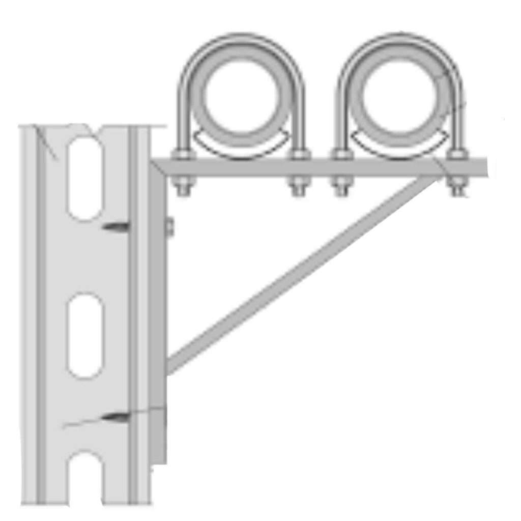 u bolt with bracket support Types of pipe support
