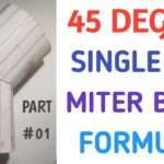 single cut miter bend formula