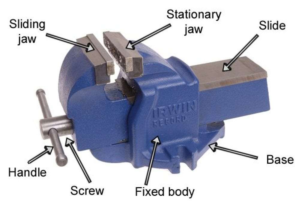 parts of bench vice
