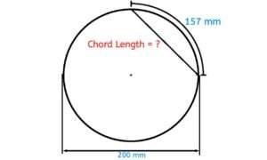 arc length to chord length formula