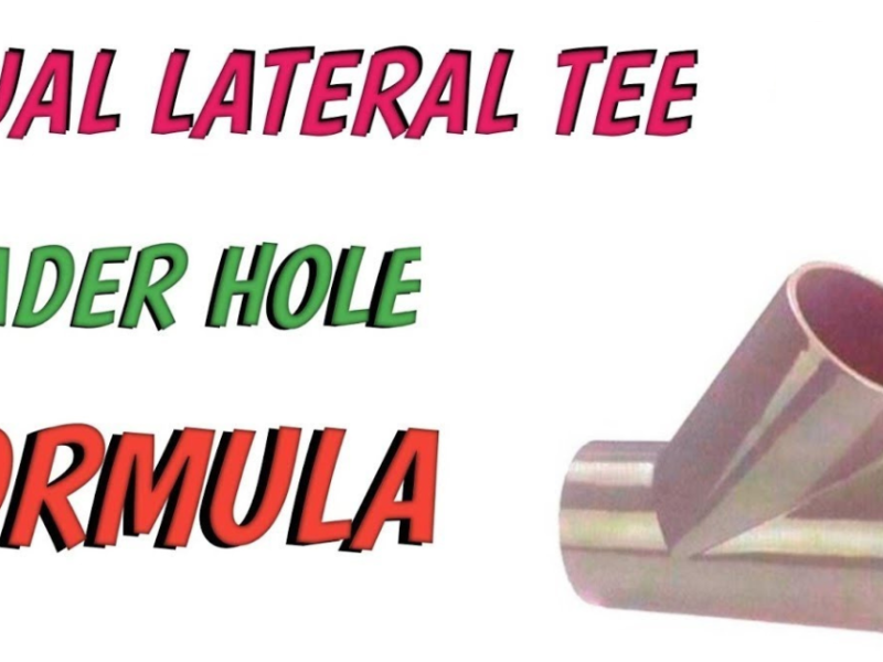 equal lateral tee header hole formula