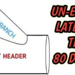 Unequal Lateral tee branch header hole formula pdf