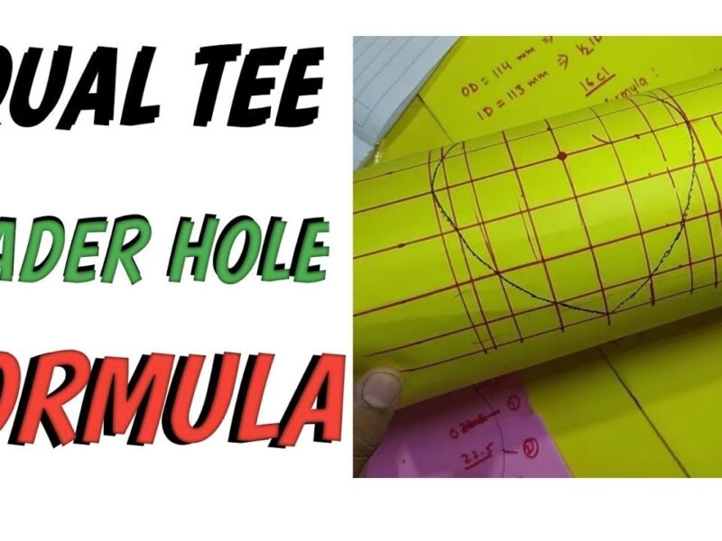 equal tee header hole formula pdf