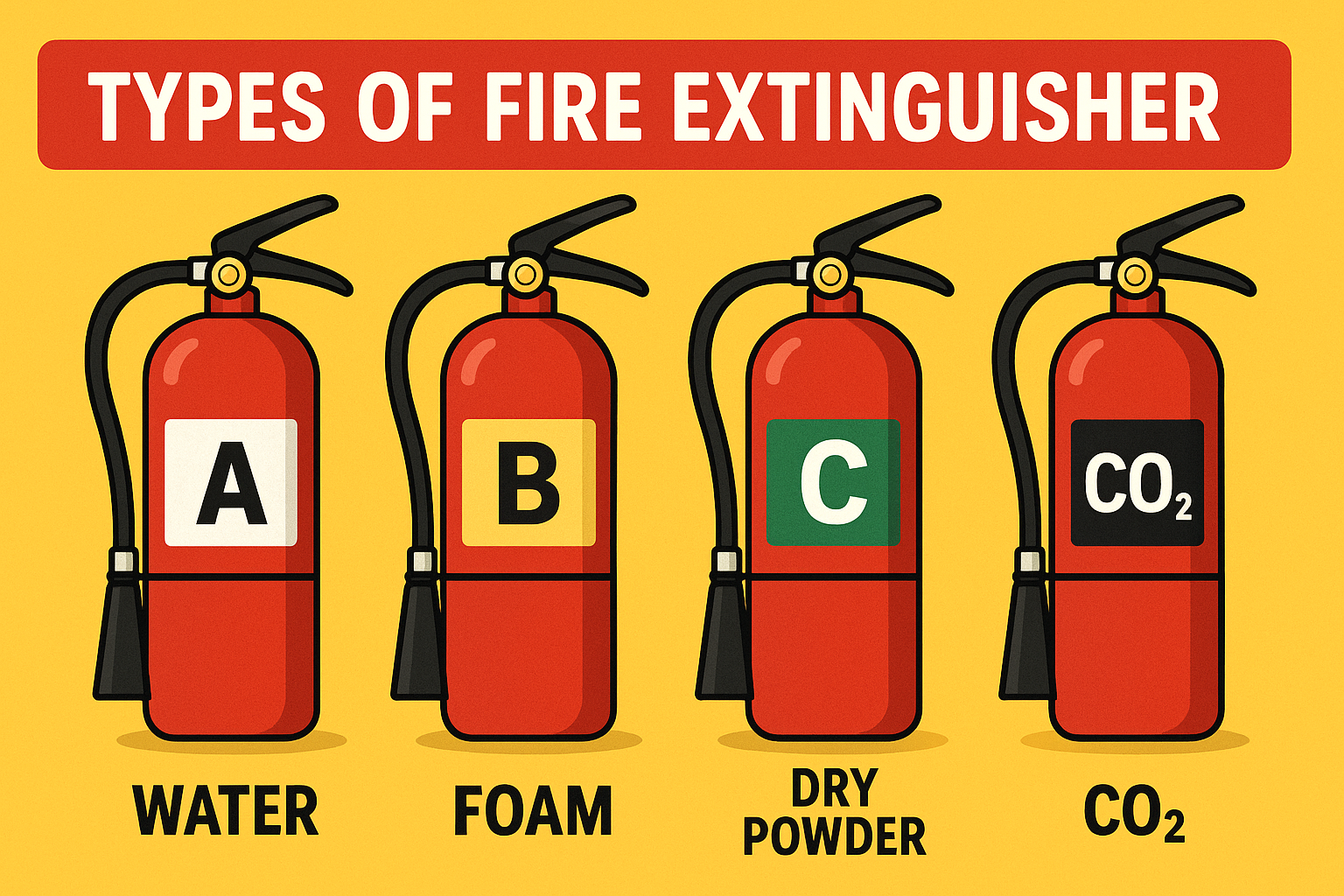 types of fire extinguisher